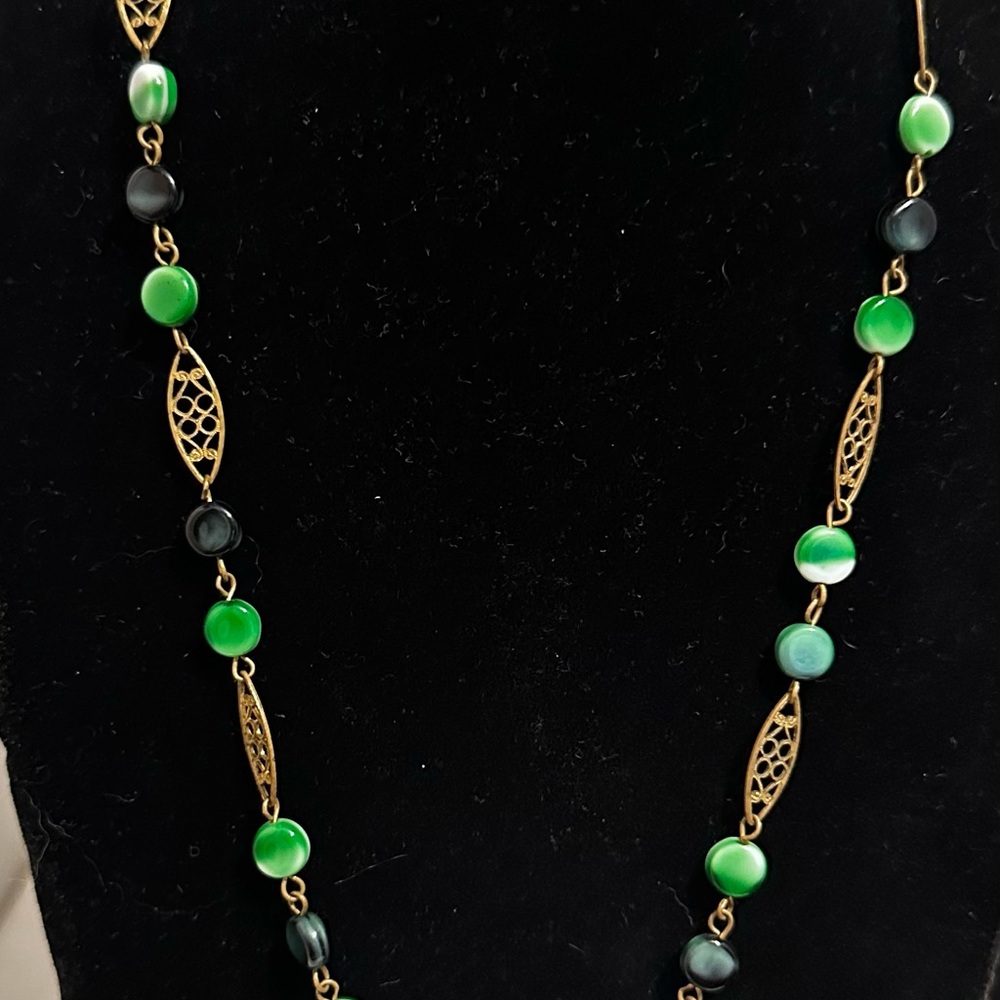 Vintage glass necklace